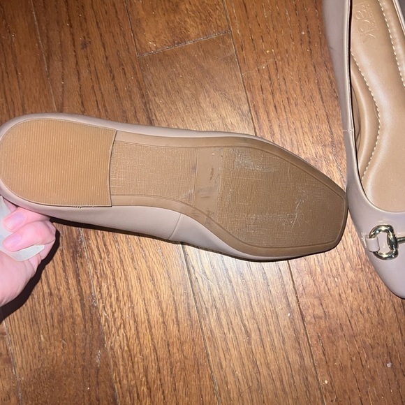 Nordstrom Rack Women’s Tan Ballet Flat with Gold Buckles - Picture 5 of 6